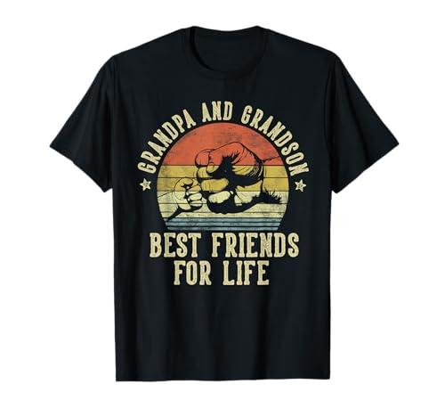 Grandpa and Grandson Best Friends for Life Funny Grandpa T-Shirt