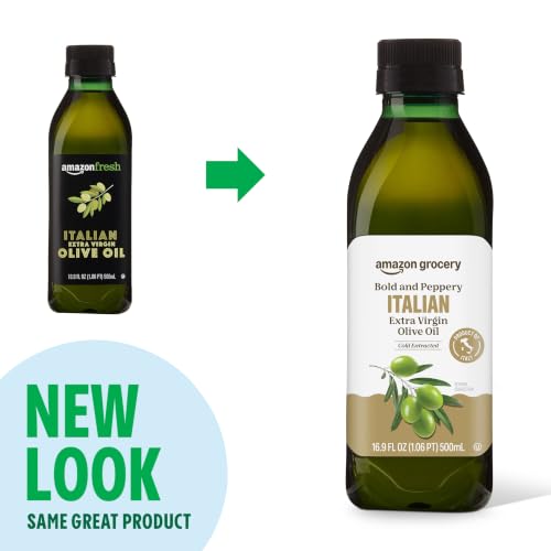 Amazon Grocery, Italian Extra Virgin Olive Oil, First Cold Pressed, 16.9 Fl Oz - image 3