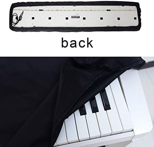 nuosen Piano Keyboard Cover61 Key Digital Piano Dust Cover Yamaha Keyboard Cover with Drawstring Locking Clasp for Electronic Keyboard, Casio, Roland, Consoles