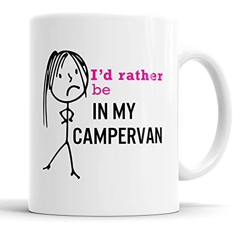Faithful Prints Ladies I'd Rather Be in My Campervan Mug Novelty...