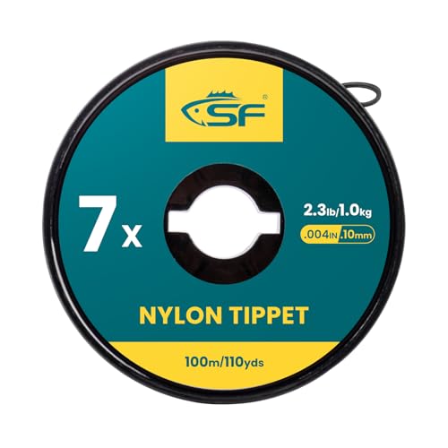 SF Clear Monofilament Nylon Tippet Line Fly Fishing Tippets Leaders Trout # 100M 7X 1 Pack