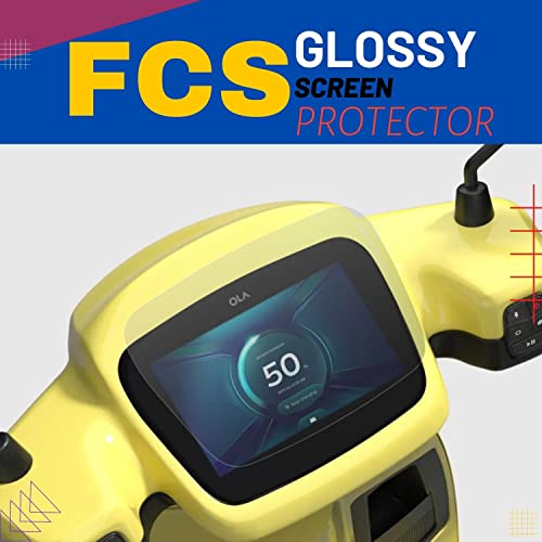 Image of FCS TPU Speedometer Screen Protector Guard For Ola S1 Pro, S1 Air | 9H Anti Shock Edge To Edge Screen Guard (Glossy)