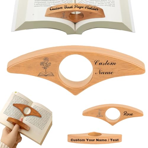 Custom Wood Thumb Book Page Holder