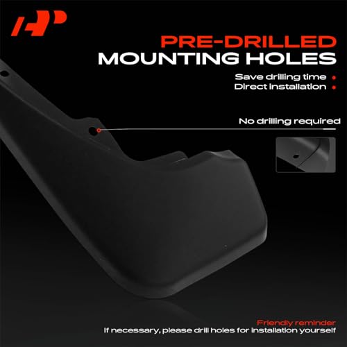 Image of A-Premium Mud Flaps Compatible with Land Rover | for Discovery 2021 2022 Sport Utility, No Drilling Required Mud Guards with Hardware Accessories, Set of 4 Front and Rear