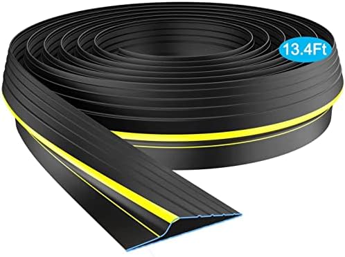 Garage Door Seal, West Bay 13.4 ft Long Bottom Rubber Weatherproof Garage Threshold Seal Weatherproof Rubber DIY Weather Stripping