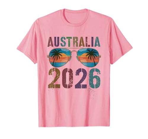 Vintage Australia 2026 Viaje Familiar Vacaciones Vacaciones Coincidencia Camiseta