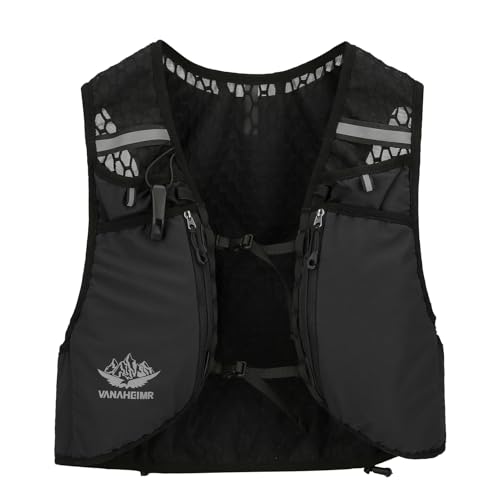 SOUUXIU - SOUUXIU VANAHEIMR Gilet de course avec sac d'hydratation, gilet d'hydratation universel réglable pour femmes et hommes, accessoires pour escalade, randonnée et équitation