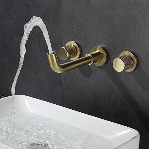 Mitigeur d'évier mural pour une salle de bain moderne et épurée couleur noir mat