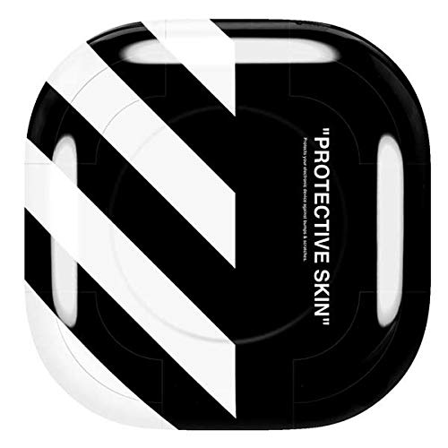 Skinit Decal Audio Skin Compatible with Galaxy Buds Pro Originally Designed Black and White Stripes Design