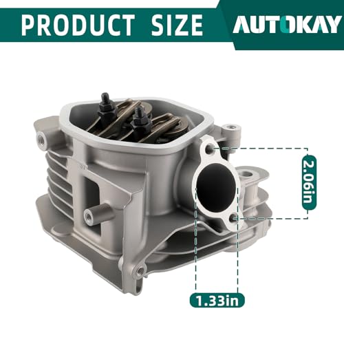 AUTOKAY Assembled Cylinder Head Rockers Valves Springs for Honda GX340 GX390 11HP 13HP Replace 12200-ZF6-406 12391-ZE2-000 12251-ZE3-800 12310-ZE3-791 by AUTOKAY - Image 2