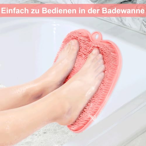 BESKAR Großes Fußbürste für Massage & Fußreinigung | Fußwäscher Fuss Wäscher Bath Massage Pad mit Rutschfesten Saugnäpfen | Reinigt, Massiert Ihre Füße Ohne Bücken 3