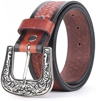 RESISTANCE Cinto cowboy sem fivela para homens | Pulseira de couro