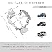 Gasedin 6 PCS H7 LED Adapter, Car H7 Led Headlight Bulb Holders Socket Retainer, Led Headlight Retainer Fits 5 Series (E60 / E61)/ X5/ A3/ A4L/ A6L/ E-Class/ML-Class/C-Class/ MK6