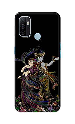 Image of Lord Radha and Krishna Hard Back Case Cover for Oppo A53 (2020) / A53S (2020) / Oppo A32 (2020) / Oppo A33 (2020) Back Cover -(J5) VNS2223