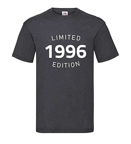 T-shirt 1996 Limited Edition homme coton confortable grande taille XXXL gris fonce