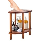 Corner Shower Stool, Shower Seat for Inside Shower, Shower Stool for Shaving Legs, Stool for Small Shower Spaces, Shower Bench, Bath Seat, Spa Foot Rest Shaving Stool, Corner Nightstand, Beside Table