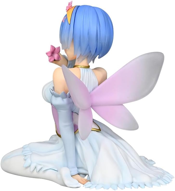 YLQANONG Re:0 Remu Rem Figures Ram Anime Figure Statues PVC Echidna Anime Action Figurine Ornaments 12CM