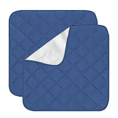 Sonhomay 2 almohadillas impermeables para silla de ancianos, reutilizables y lavables, se adaptan a reclinables, asientos, muebles, camas, almohadillas protectoras de asiento absorbentes reutilizables