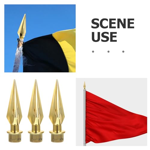 Remplacement de tête décorative LABRIMP, lot de 3 chapeaux protecteurs pour mât de drapeau