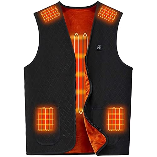 SXLCKJ Beheizte USB-Ladeweste Beheizte Jacke, Beheizte Weste Beheizte Beheizte Weste, 7 Heizzonen und 3 Hitze (Winter) Cover