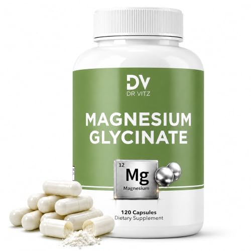 Dr Vitz Magnesium Glycinate 200 mg Capsules – High Absorption Magnesium Supplement for Sle