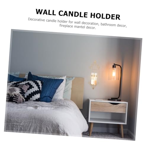 Candelabro de pared de hierro DOITOOL para iluminar tu salón con elegancia 8