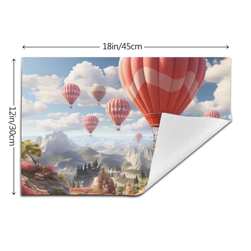 Sets de table faciles à nettoyer pour protéger votre table des taches en PVC x4 - 3