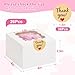 ZYFOTZUN 26pcs White Cookie Boxes with Window, 4x4x2.5 Inches Small Bakery Boxes with 36pcs Stickers, for Mini Cake Cookies Treat Dessert Pastry Donuts Macaroon Strawberries Chocolate Cupcakes Candy