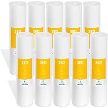 Express Water 10 Pack Sediment Replacement Filter Whole House Replacement Water Filter SED High Capacity Water Filter 5 Micron Water Filter 4.5 x 20 inch