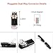 TYUMEN 12 Pcs 2 Pin 2 Way Universal Compact No-Wire-Stripping Toolless Spring Wire Connectors, Quick Splice Universal Wire Wiring Connector for AWG 2024