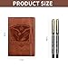 Vebermo 1Pcs Journal Notebook with 2 Pen Set, A5 Lined Leather Hardcover Executive Journals, Suitable for Man Woman Work, Study, Diary & Business, Black