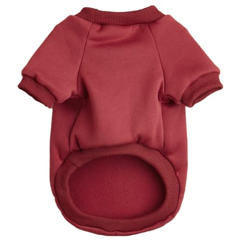 Image of Soft Puppy Sweater for Small Dogs Winter Knit Pullover, Wine L