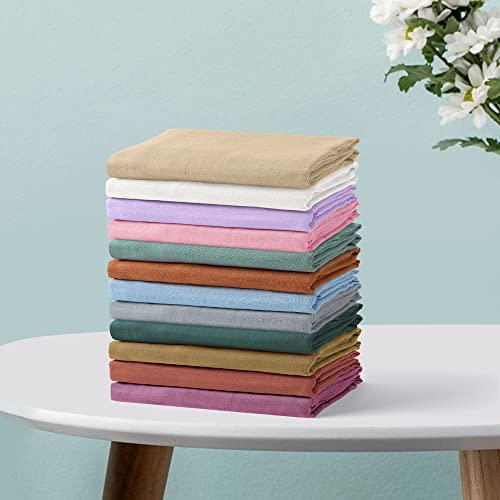 Image of Newborn Baby Swaddle Blanket Unisex Swaddle Wrap Soft Silky Muslin Swaddle Blankets Neutral Receiving Blanket for Newborn Boys and Girls Large 47 x 47 inches(120x120cm) (Claybank)