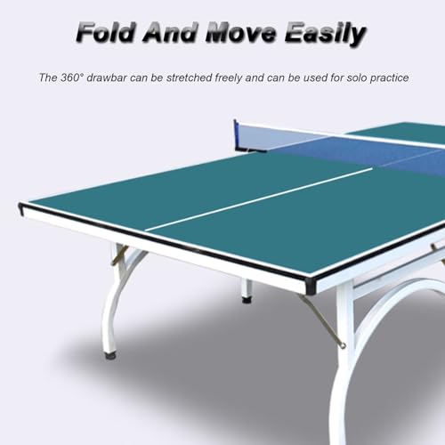 Tischtennis-Ping-Pong-Tisch, Tragbarer Tennistisch, Professioneller Rolltisch In Voller GrößE, Tragbare Tischtennisplatte FüR Drinnen Und DraußEn Mit BäLlen Und Netz – Bild 6