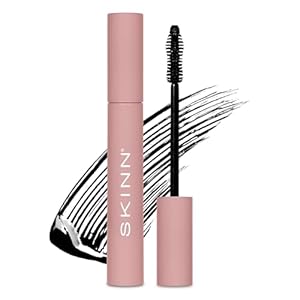 SKINN Lash-Redemption 4-in-1 Mascara – Eyelash Mascara with Soft Bristle & Hourglass Applicator Thickens, Curls, Lengthens & Nourishes Lashes – Alcohol-Free Formula, Clump & Flake Resistant