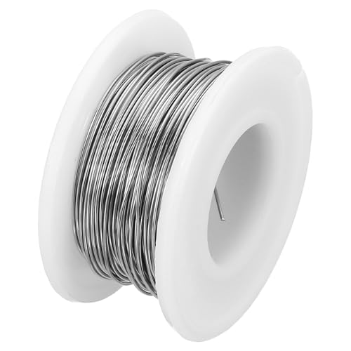 sourcing map Cable de resistencia de calefacción de 66 pies, 0,51 mm, calibre 24, alambre de resistencia de alambre de nicromo para electrodomésticos, industria, materiales de resistencia aeroespacial