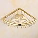 Bagno Scaffale in Ottone Scaffale per Doccia Cucina cestello cestello angolare scaffali Doccia Caddy Triangolo Rack Excellent