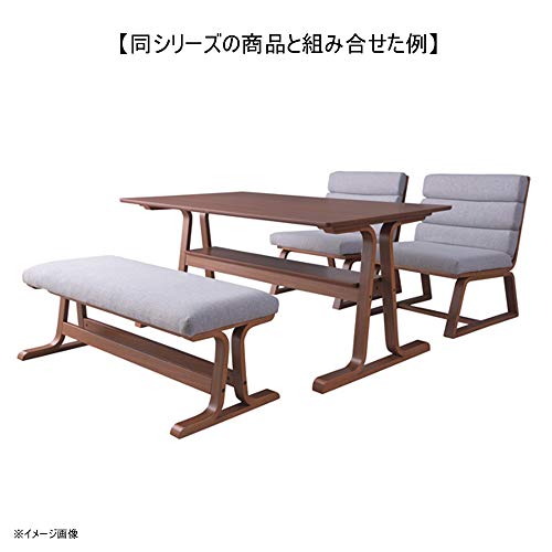 AZUMAYA ダイニングテーブル VET-333TBR ブラウン 本体サイズ:幅130×奥行き80×高さ63(cm) [4]