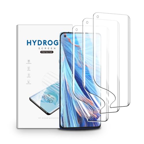 nvskvd Protector de Pantalla para Oppo Find X2 Neo, 3 Piezas Películas de Hidrogel TPU Película Transparente Flexible Suave (NO vidrio templado)