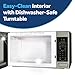 GE Countertop Microwave Oven, 1,150-watt Capacity, 1.6 Cubic Ft., 8 Auto Setting Cooking Settings, Child-Lock Technology, Kitchen Essentials for the Countertop, Dorm Room or Apartment, Stainless Steel