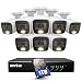 ANNKE 8CH Security CCTV Surveillance System 1080P Lite DVR with 1TB HDD and (8)×1080P HD Weatherproof Camera with 100ft Night Vision, Enable H.264+ to Record Longer