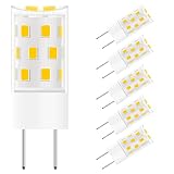 Gaormii GY6.35 LED Bulb 5W Equivalent to 50W Halogen Bulb, T4 JC Type G6.35/GY6.35 Bi-pin Base, AC/D