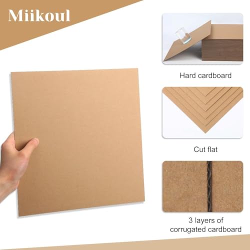 Miikoul 80 Pack Corrugated Cardboard Sheets thumb #2