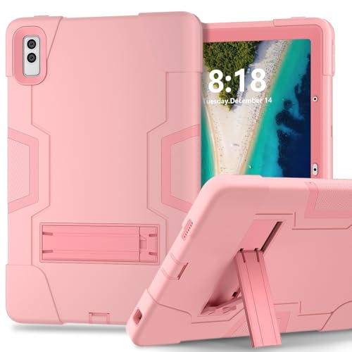 Coque Lenovo Tab M10 5G robuste rose à triple couche antichoc intégrale