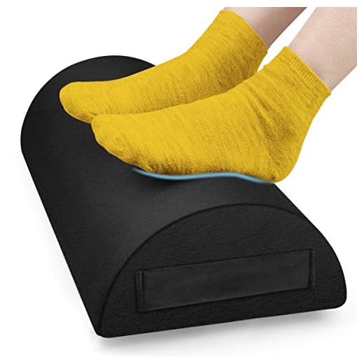 Foot Rest Under Desk Cushion, Office Foot Rest at Work Ergonomic Footrest Pure Memory Foam with Handle Non-Slip Surface for Office, Home, Travel, Office Gift