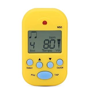 Mini métronome M50 Dilwe à écran numérique ACL pour piano, violon, guitare et tambour, jaune - Les Beatles, Paul McCartney, John Lennon, RIngo Starr, George Harrison Mini métronome M50 Dilwe à écran numérique ACL pour piano, violon, guitare et tambour, jaune – Image 3