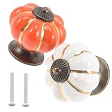 Pomelli decorativi per cassetti: realizzati con materiali ceramici e fattura, questi pomelli sono pratici e decorativi per un lungo periodo, pomelli a forma zucca per mobili
