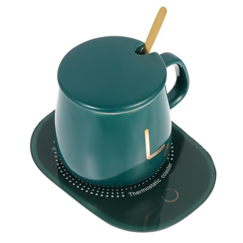 USB Coffee Mug Warmer with Ceramic Cup, 55℃ Heating Plate