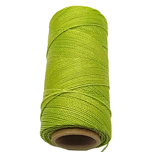 Linhasita Waxed Thread 100 g / 170 m Polyester 1 mm Thick Macrame, 30 Colours Green Apple, Apple Green, 170 metros / 100 gr - Image 2