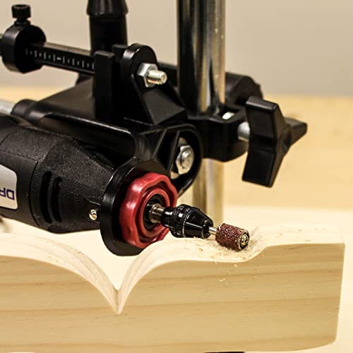 Image of Milescraft 1097 ToolStand - Variable Speed Drill Press Stand (compatible with Dremel). Rotary Tool Not Included, Black